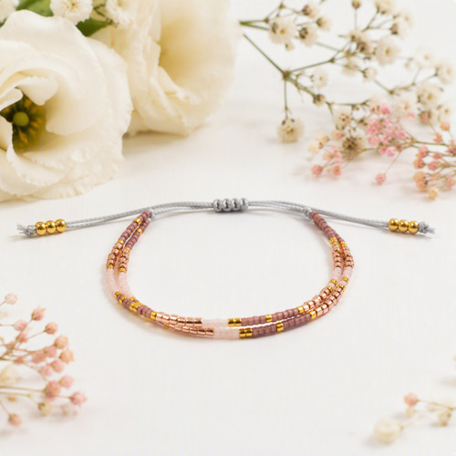 Moni náramek z korálků Miyuki Gold 19