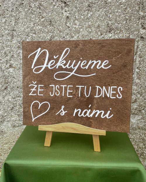 Poděkování svatebčanům