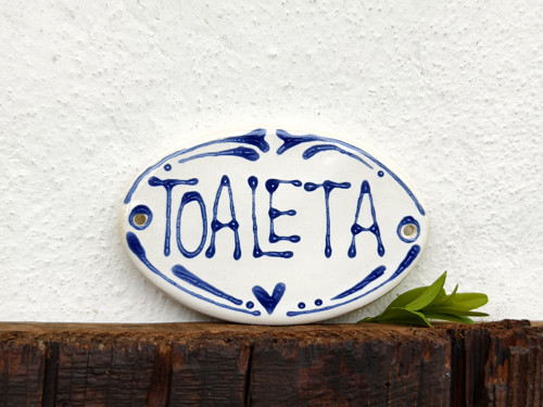 Cedulka Na Dveře Toaleta