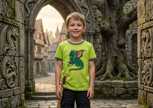 Dětské tričko s dráčkem - drak, dráček, dinosaurus