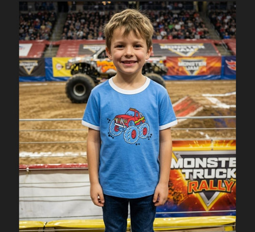 Dětské tričko monster truck - auto, terénní
