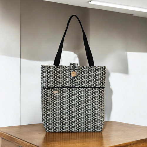 Taška malé černé květy 3.
