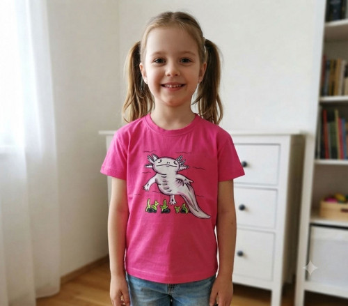 Tričko s vodním dráčkem - axolotl 2 drak, dráček