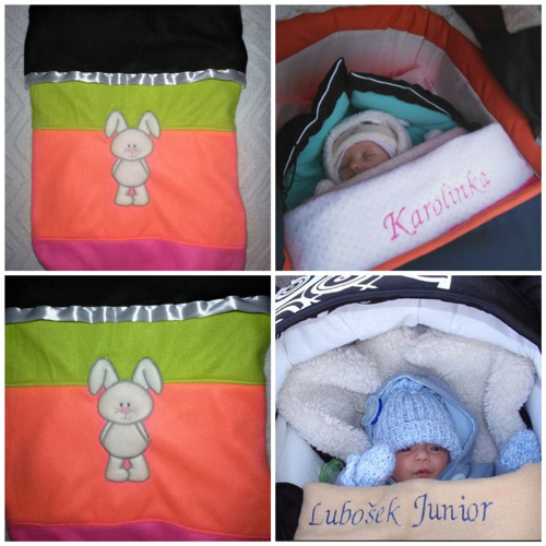 Deka se jménem miminka králíčková-unisex