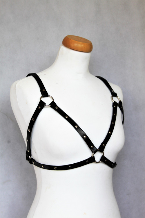Kožený Harness s nýty