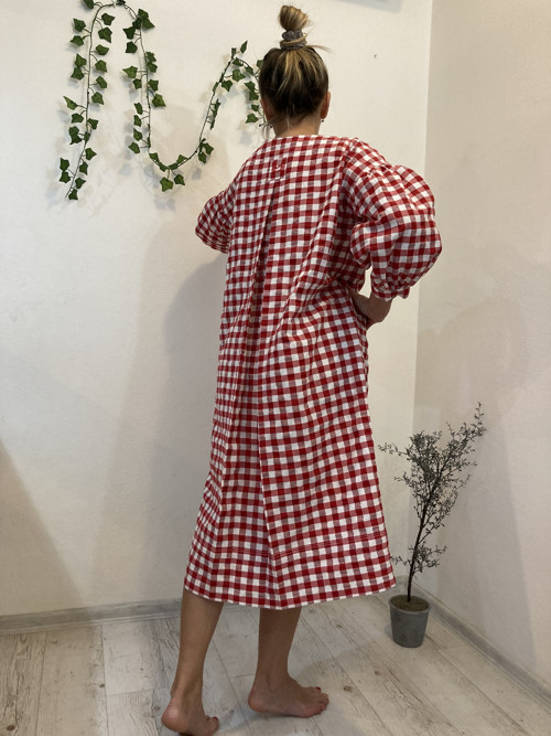 GINGham Boho šaty /bavlna/ — foto 1
