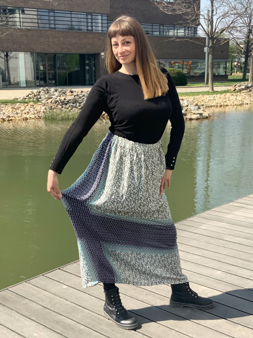 Letní dlouhá sukně viskóza - vel 40-44