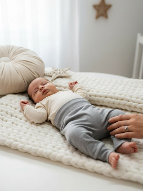 Dětské tepláky baggy šedé 6-9m