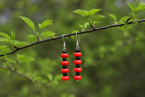 Náušnice Dvoubarevné