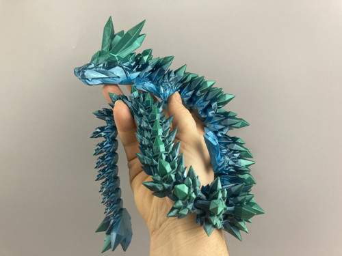 Krystalový drak - 55cm, 3D tisk — foto 1