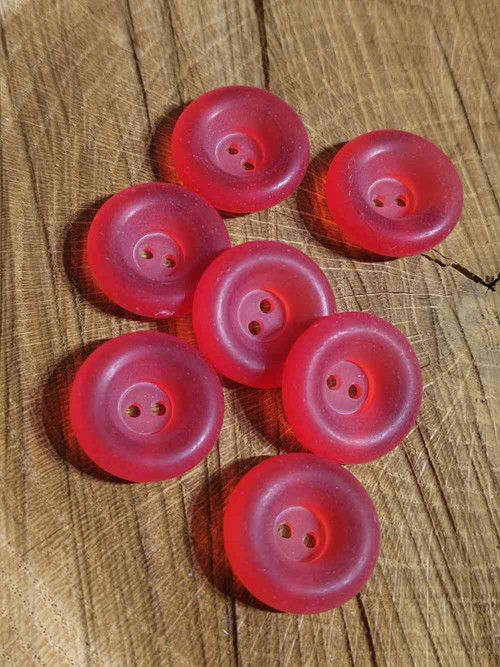 Knoflík větší barva červená