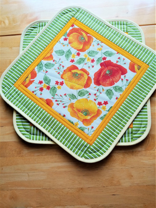 Prostírání s máky -Patchwork — foto 1