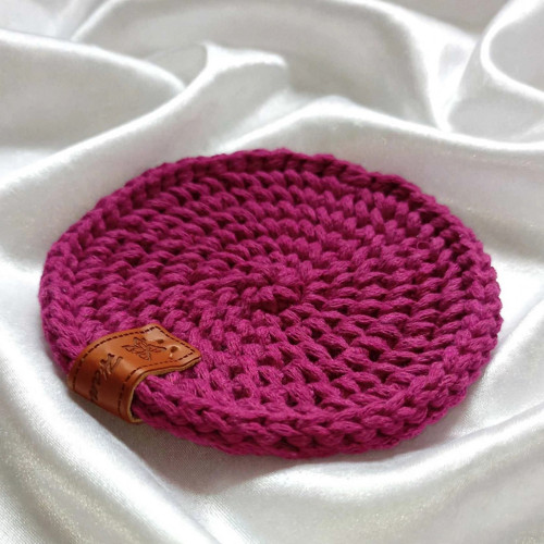 Háčkovaný podšálek - 10 cm