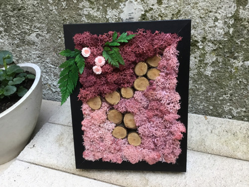 Živý obrázek 15 x 20 cm v růžové