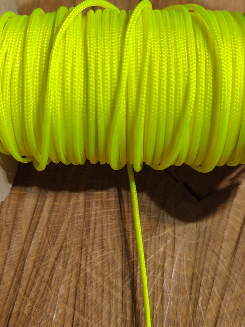 Šňůra k navlékání korálků Ø1,4 mm žlutozelená neon