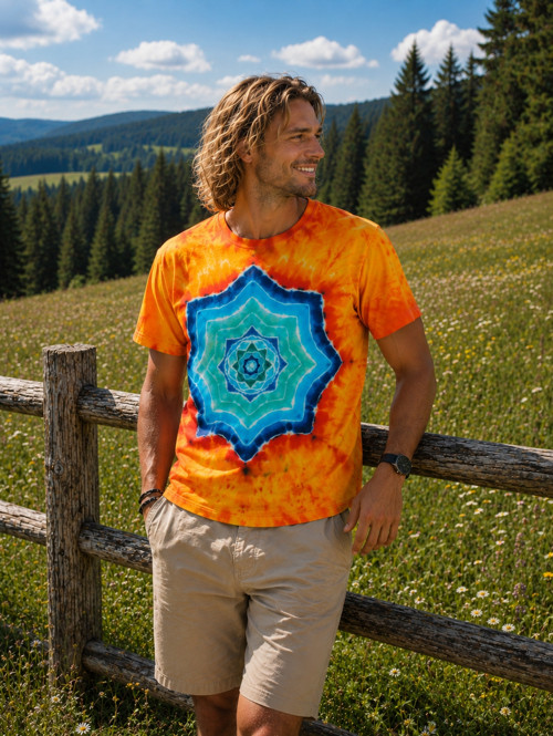 Batikované tričko 2XL - Supernova — foto 1