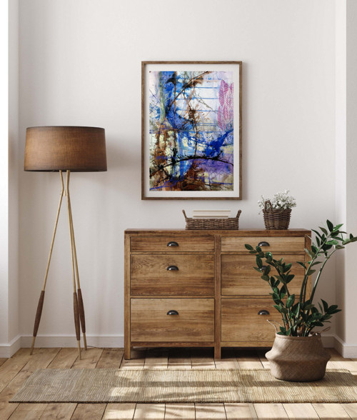 ZIMNÍ PROCHÁZKA, originální obraz 50 x 70 cm