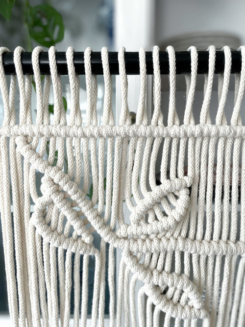 Macramé záclona — foto 1