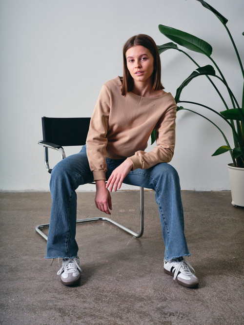 Mikina Twist - Piesková — foto 1
