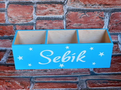 Velký organizér na pastelky tyrkysový