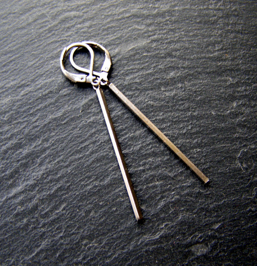 Náušnice z chir. oceli - TYČINKY 4 cm — foto 1