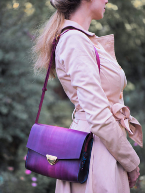 Kožená kabelka Violet