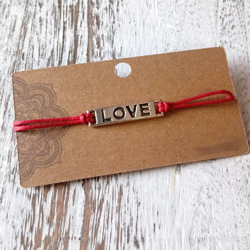 Kabbalah náramek na šňůrce - LOVE