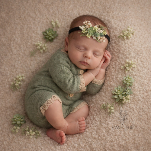 Newborn čelenka na gumičce do vlasů mix