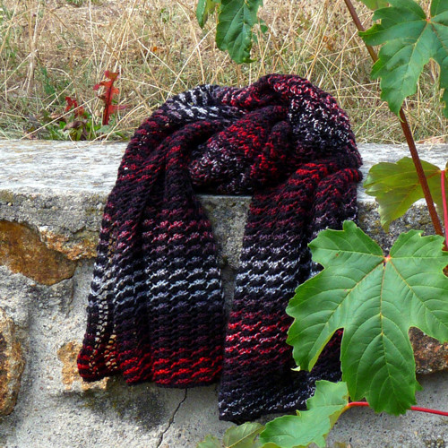 Dlouhá pletená šála - MAGIC (merino)