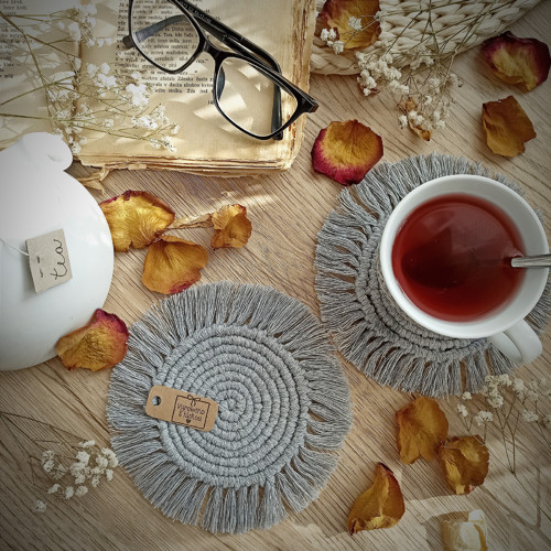 Macramé podšálek - RŮZNÉ BARVY — foto 1