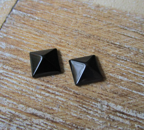 Obsidián černý (tvary do šperků - PÁR)