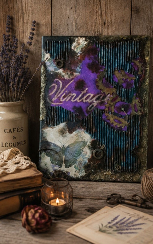 Obraz Vintage Tlukot srdce s hodinami