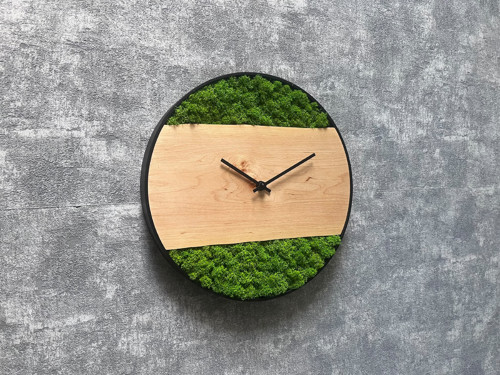 MECHOVÉ HODINY pr. 30CM – olše