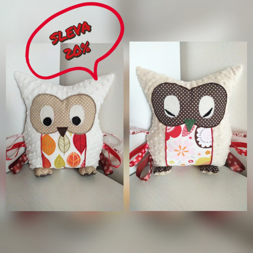 Oboustranná SOVA MINKY MAXI "Den & Noc"