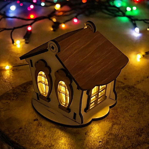 Vánoční domeček LED lampička