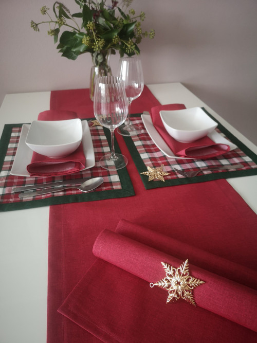 Vánoční set červeno-zelený
