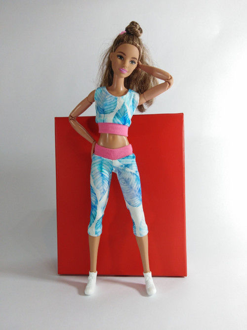 Barbie komplety - legíny + top č-3