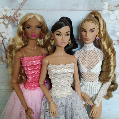 Náušnice pro panenky Tonner, Barbie i BJD