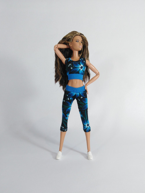 Barbie komplety - legíny + top č-7