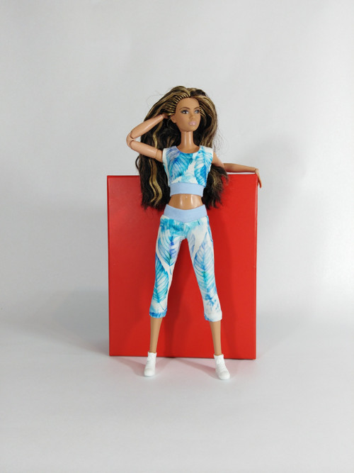 Barbie komplety - legíny + top č-13