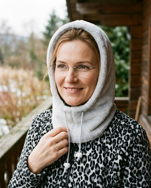 Kapuce s nákrčníkem v jednom - fleece