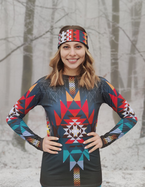Termo top s dlhým rukávom AZTEC RASTA