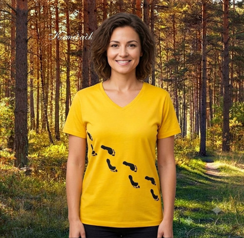 Dámské tričko stopy — foto 1