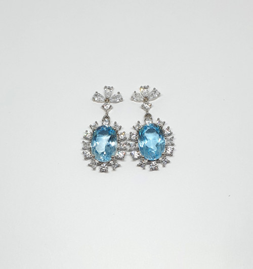 Luxusní náušnice - Topaz 133/2