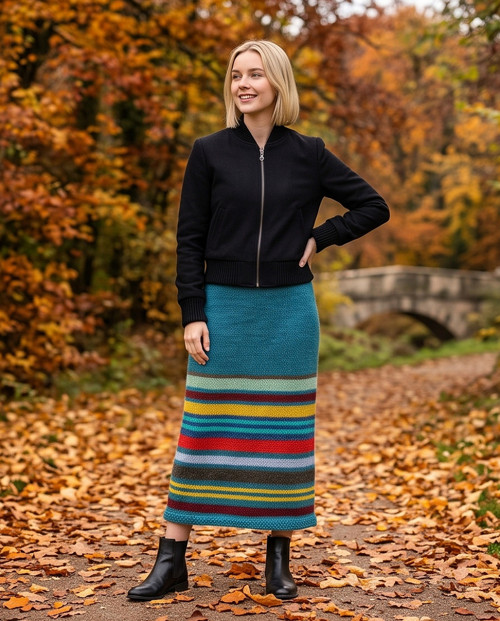 Pletená sukně - univerzální M-XL