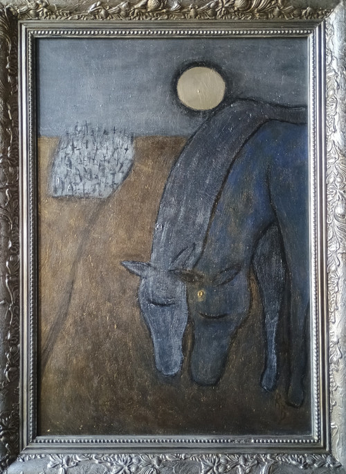 Obraz "Spící koně"
