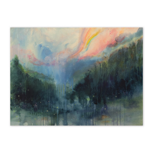 Než bude tma I. / 60x80 cm /malba na plátně