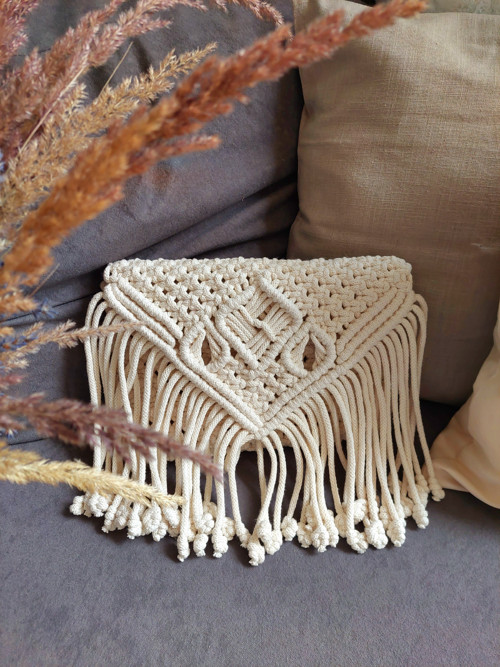 Macramé kabelka/psaníčko "VIERA"