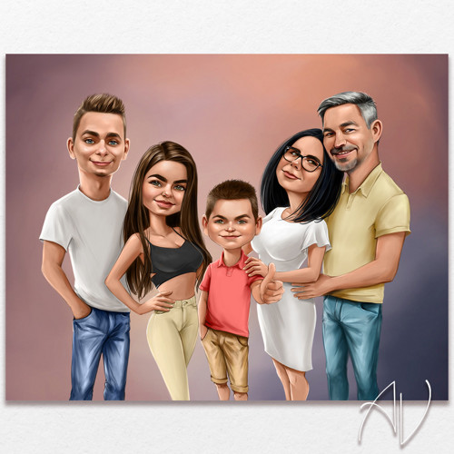 5 Osôb 》karikatúra