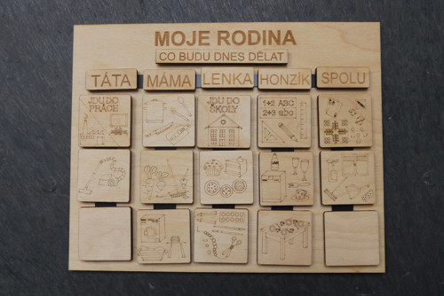 Moje rodina - sada s úkoly
